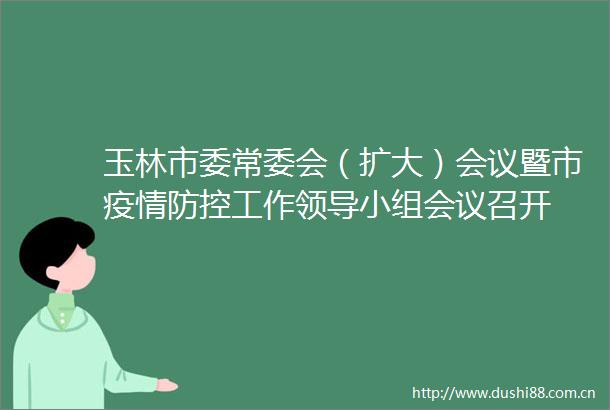 玉林市委常委会（扩大）会议暨市疫情防控工作小组会议召开