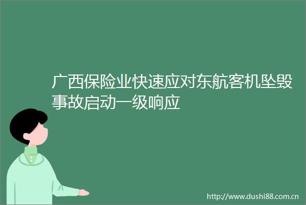 广西保险业快速应对东航客机坠毁事故启动一级响应