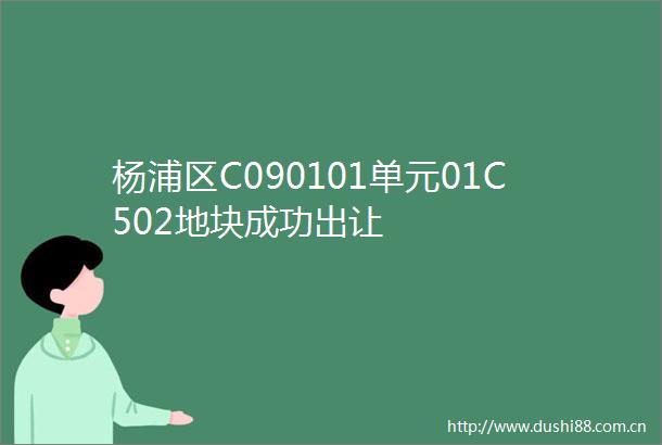 杨浦区C090101单元01C502地块成功出让