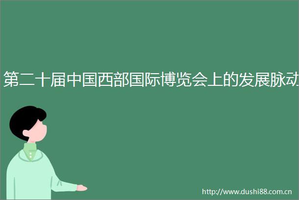 第二十届西部国际博览会上的发展脉动