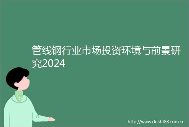 管线钢行业市场投资环境与前景研究2024