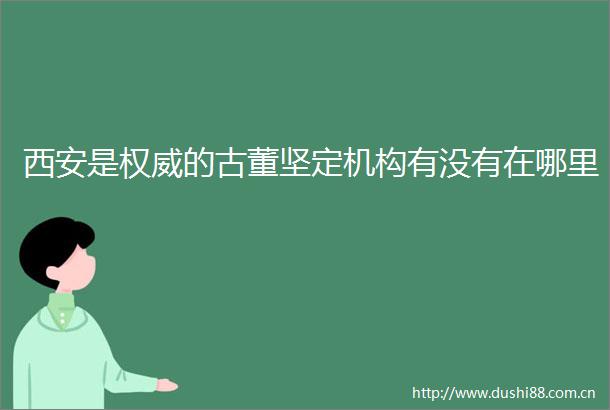 西安是权威的古董坚定机构有没有在哪里