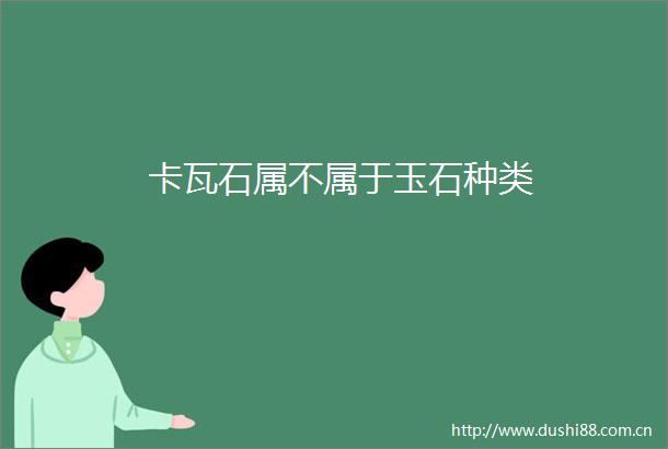 卡瓦石属不属于玉石种类