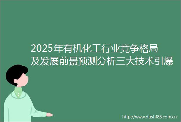 2025年有机化工行业竞争格局及发展前景预测分析三大技术引爆点