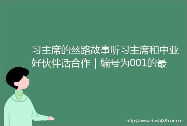 习的丝路故事听习和中亚好伙伴话合作｜编号为001的最高友谊勋章