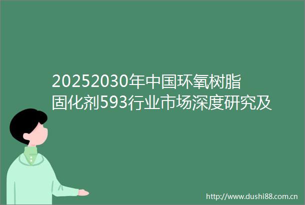 20252030年环氧树脂固化剂593行业市场深度研究及发展前景投资可行性分析报告
