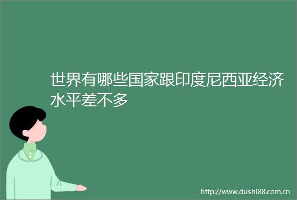 世界有哪些跟印度尼西亚经济水平差不多