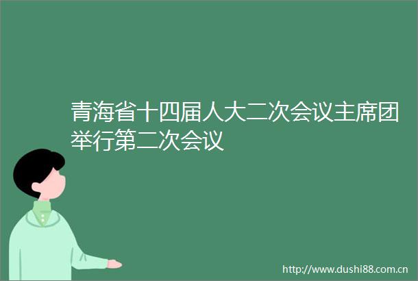 青海省十四届人大二次会议团举行第二次会议