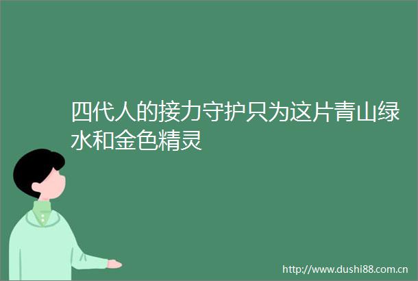 四代人的接力守护只为这片青山绿水和金色精灵