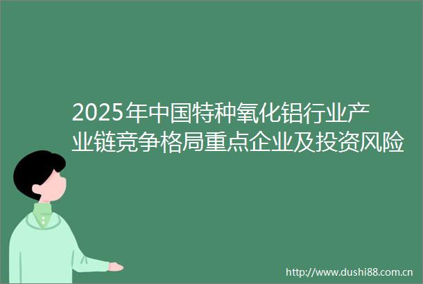 2025年特种氧化铝行业产业链竞争格局重点企业及投资风险