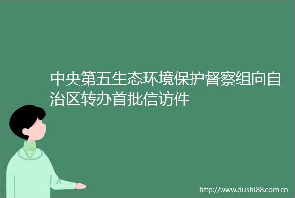 中央第五生态环境保护督察组向自治区转办首批件