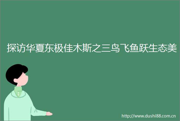 探访华夏东极佳木斯之三鸟飞鱼跃生态美