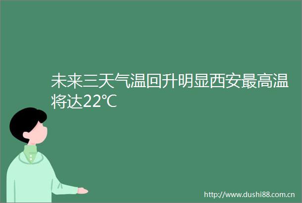 未来三天气温回升明显西安最高温将达22℃