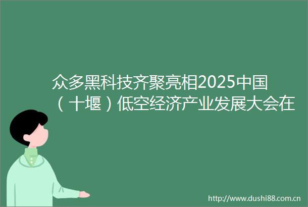 众多黑科技齐聚亮相2025（十堰）低空经济产业发展大会在十堰举行