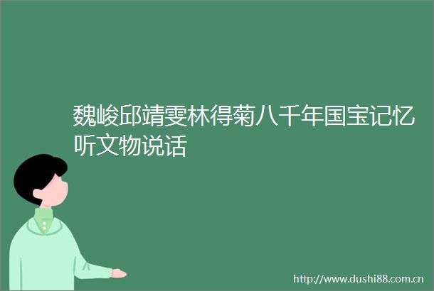 魏峻邱靖雯林得菊八千年国宝记忆听文物说话