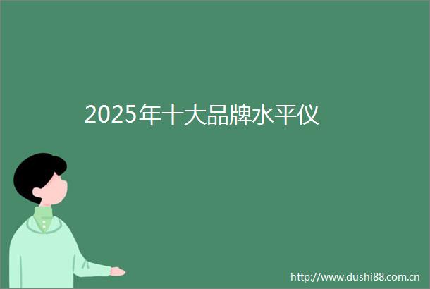 2025年十大品牌水平仪