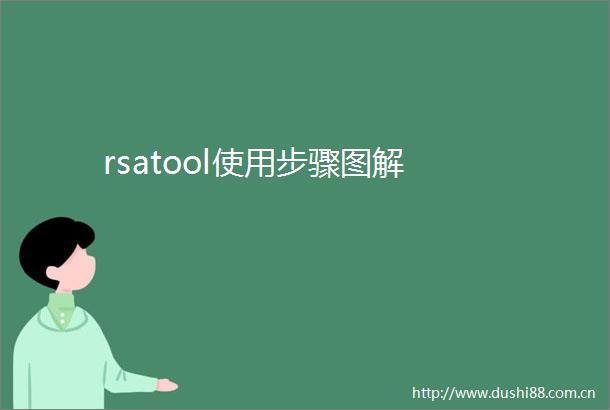 rsatool使用步骤图解