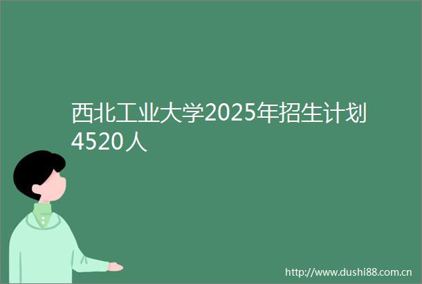 西北工业大学2025年招生计划4520人