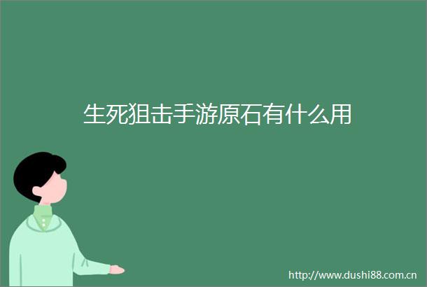 生死狙击手游原石有什么用
