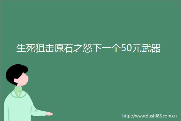 生死狙击原石之怒下一个50元武器
