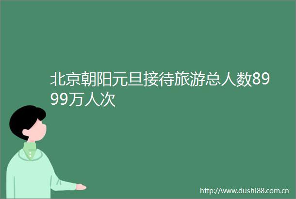 北京朝阳元旦接待旅游总人数8999万人次