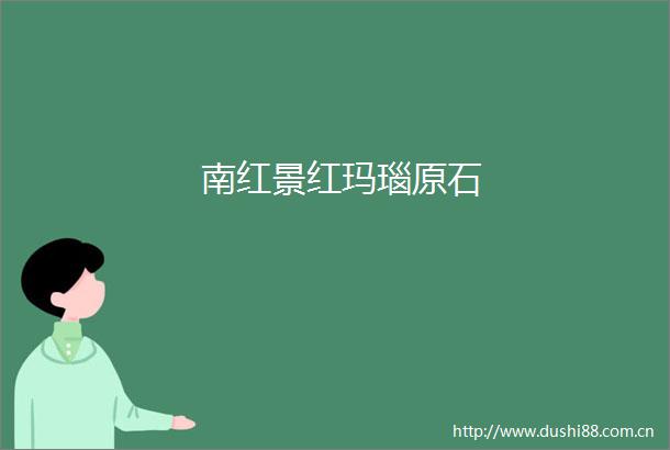 南红景红玛瑙原石
