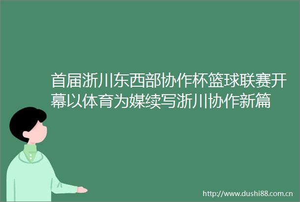 首届浙川东西部协作杯篮球联赛开幕以体育为媒续写浙川协作新篇
