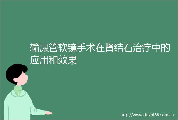 输尿管软镜手术在肾结石治疗中的应用和效果