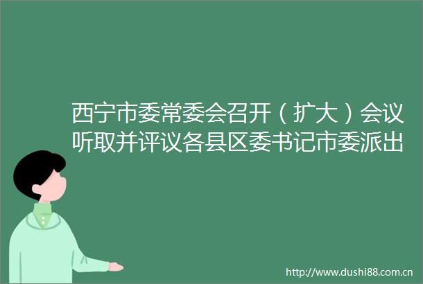 西宁市委常委会召开（扩大）会议听取并评议各县区委书记市委派出党（工）委书记市直有关单位党组书记履行工作责任制述职