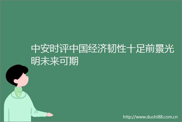 中安时评经济韧性十足前景光明未来可期