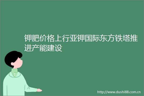 钾肥价格上行亚钾国际东方铁塔推进产能建设
