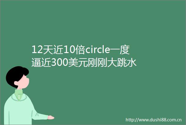 12天近10倍circle一度逼近300美元刚刚大跳水