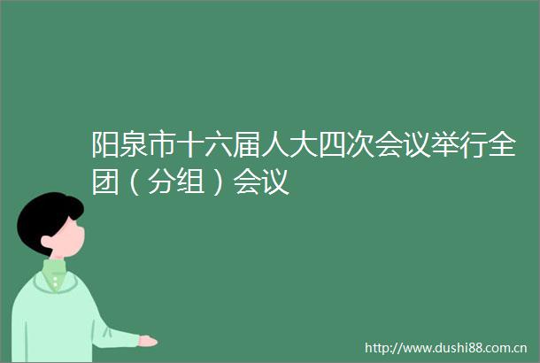 阳泉市十六届人大四次会议举行全团（分组）会议