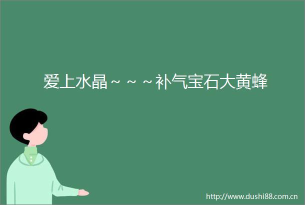 爱上水晶～～～补气宝石大黄蜂