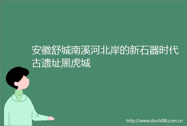 安徽舒城南溪河北岸的新石器时代古遗址黑虎城