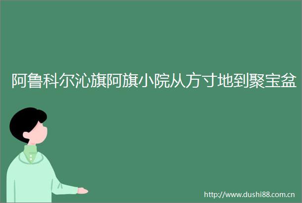 阿鲁科尔沁旗阿旗小院从方寸地到聚宝盆