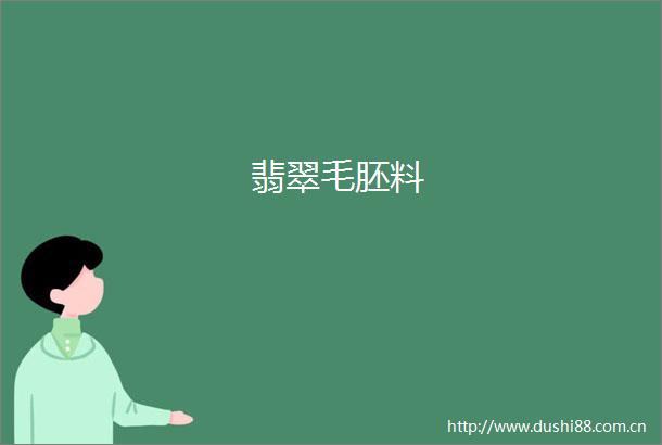 翡翠毛胚料