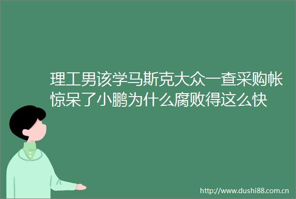 理工男该学马斯克大众一查采购帐惊呆了小鹏为什么得这么快