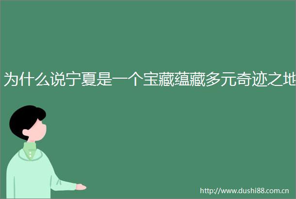 为什么说宁夏是一个宝藏蕴藏多元奇迹之地