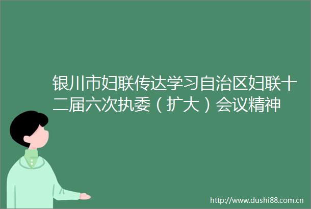 银川市妇联传达学习自治区妇联十二届六次执委（扩大）会议精神
