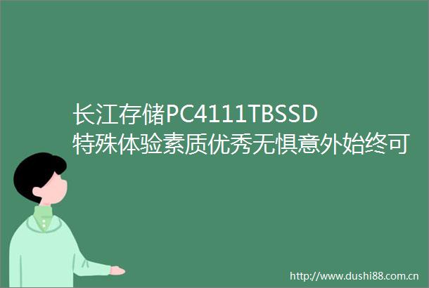 长江存储PC4111TBSSD特殊体验素质优秀无惧意外始终可靠值得信赖