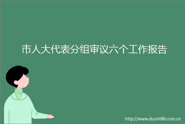 市人大代表分组审议六个工作报告
