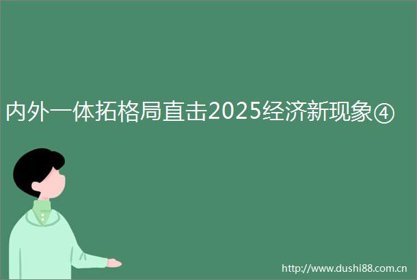 内外一体拓格局直击2025经济新现象④