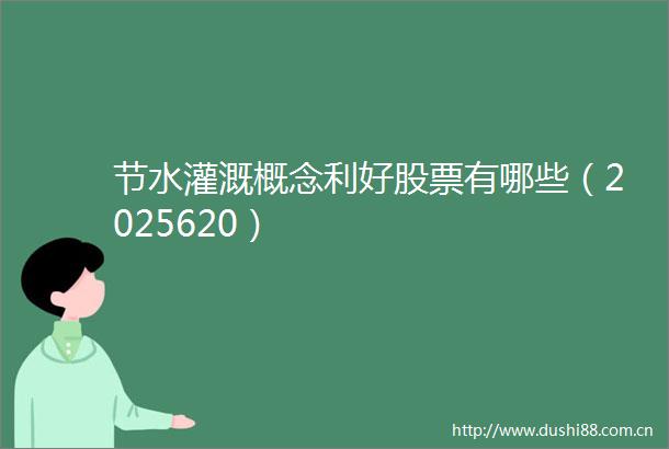 节水灌溉概念利好股票有哪些（2025620）