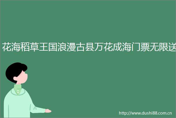花海稻草王国浪漫古县万花成海门票无限送