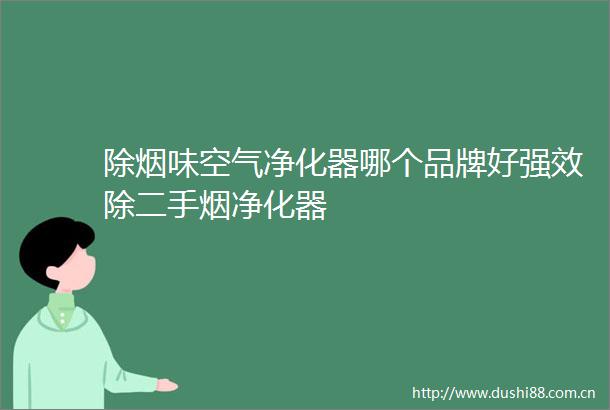 除烟味空气净化器哪个品牌好强效除二手烟净化器