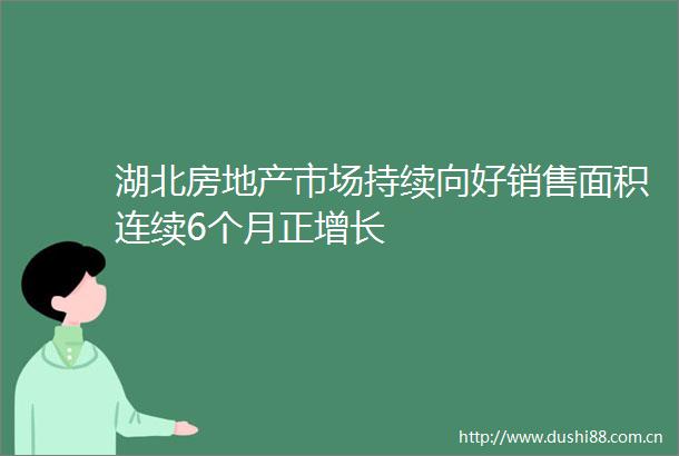 湖北房地产市场持续向好销售面积连续6个月正增长
