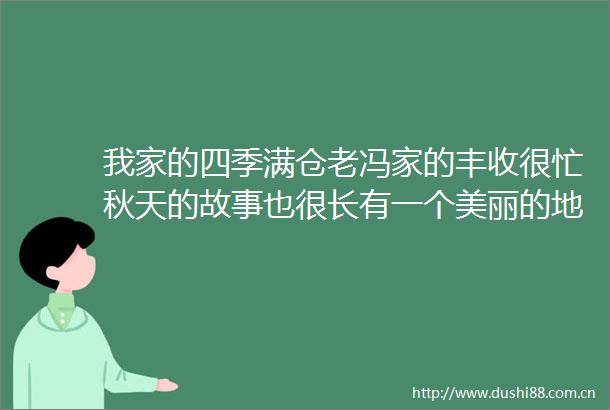 我家的四季满仓老冯家的丰收很忙秋天的故事也很长有一个美丽的地方德宏我在德宏样样好