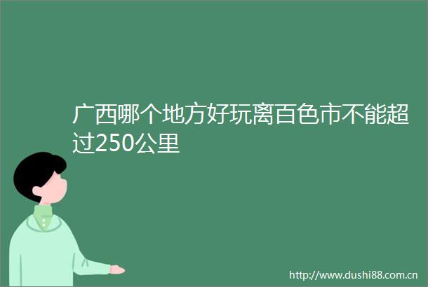广西哪个地方好玩离百色市不能超过250公里