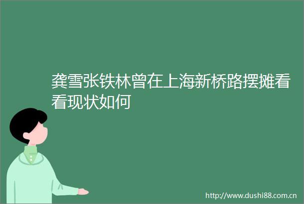 龚雪张铁林曾在上海新桥路摆摊看看现状如何